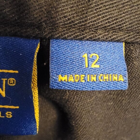 Vintage Pendleton Pants Womens Size 12 Black 100% Virgin Wool Pants - Picture 3 of 5